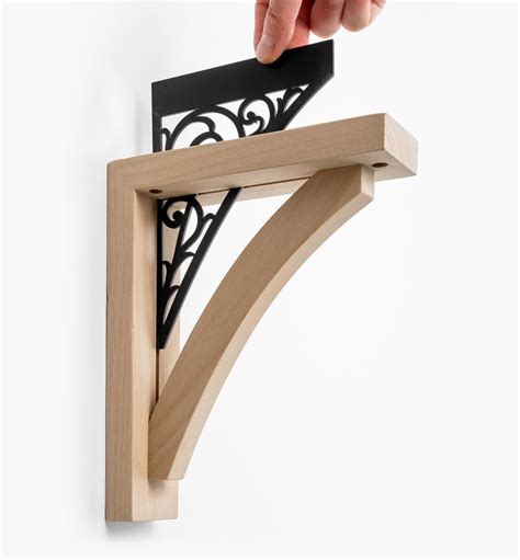 make shelf with metal brackets which direction|decorative wooden shelf brackets.